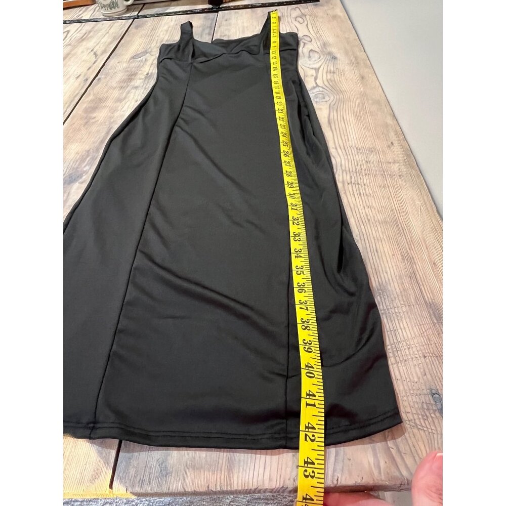 Gaze Sleeveless Midi Bodycon Dress Womens S Black Stretch Lined - Picture 7 of 9